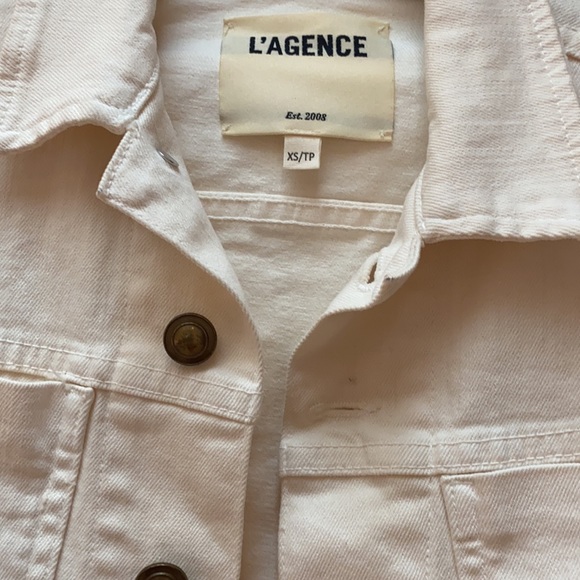 L’agence cream denim jacket - Picture 2 of 7